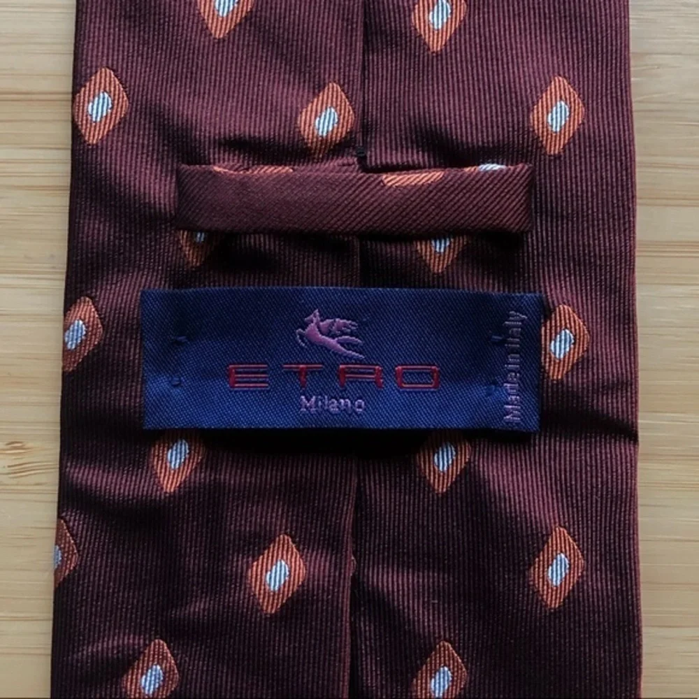 Etro Milano silk neck tie